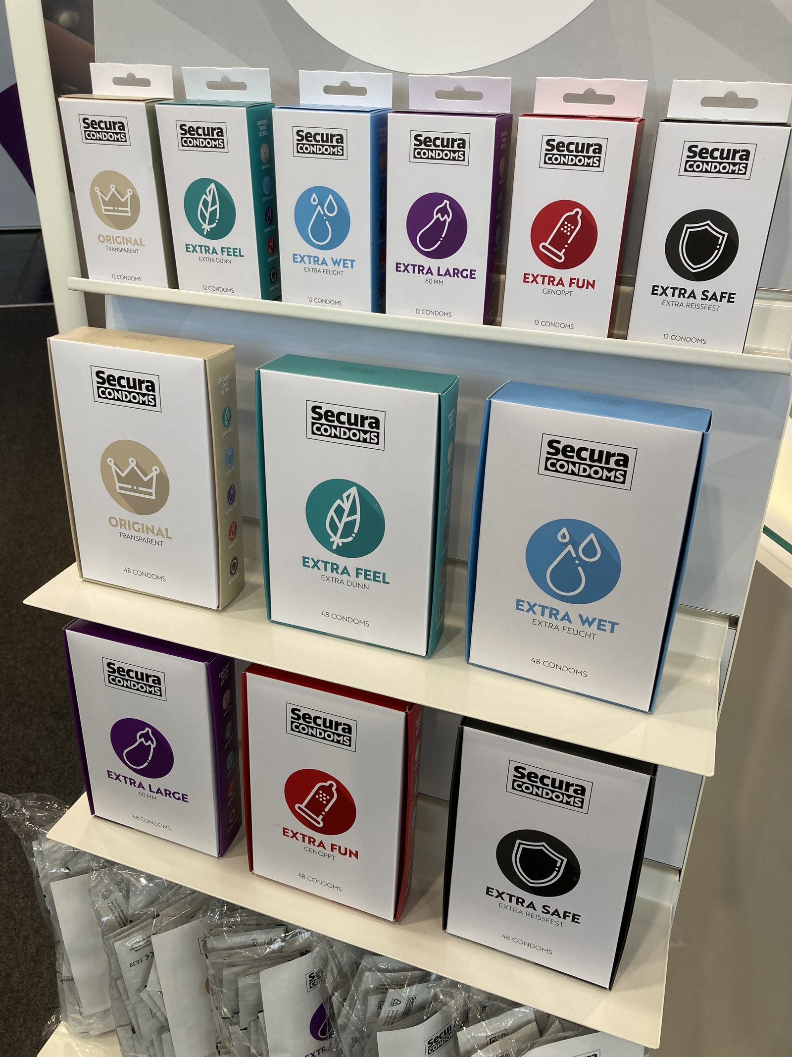 The new Secura condoms at the Erofame in Hanover